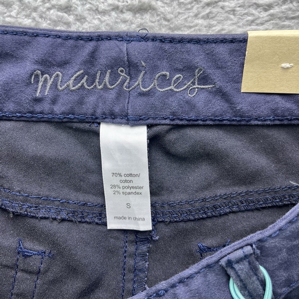 Maurices Jegging Pants Size Small Blue Cheetah Print Denim Stretch Flex NWT - Picture 6 of 13